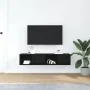 TV-Möbel 2 Stück Schwarz-Eiche 60x31x25,5 cm Ingenieurholz von , TV-Möbel - Ref: Foro24-861439, Preis: 66,65 €, Rabatt: %