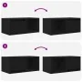 TV-Möbel 2 Stück Schwarz-Eiche 60x31x25,5 cm Ingenieurholz von , TV-Möbel - Ref: Foro24-861439, Preis: 66,65 €, Rabatt: %