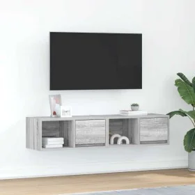 TV-Möbel 2 Stück, Sonoma-Grau, 60x31x25,5 cm, aus Holzwerkstoff von , TV-Möbel - Ref: Foro24-861447, Preis: 64,86 €, Rabatt: %