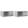 TV furniture 2 units engineered wood Sonoma gray 60x31x25.5 cm by , TV Furniture - Ref: Foro24-861447, Price: 64,86 €, Discou...