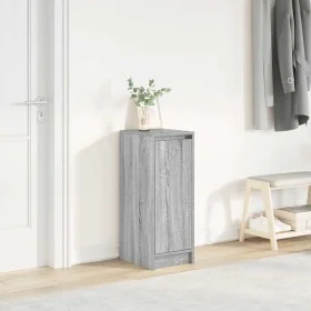 Zapatero gris Sonoma 29,5x34x76 cm madera de ingeniería by , Shoe racks and shoe organizers - Ref: Foro24-861864, Price: 53,1...