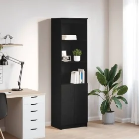 Aparador alto roble negro 50x35x180 cm madera de ingeniería von , Sideboards - Ref: Foro24-3328463, Preis: 110,07 €, Rabatt: %