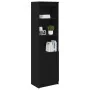 Aparador alto roble negro 50x35x180 cm madera de ingeniería by , Sideboards - Ref: Foro24-3328463, Price: 110,41 €, Discount: %