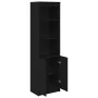 Aparador alto roble negro 50x35x180 cm madera de ingeniería by , Sideboards - Ref: Foro24-3328463, Price: 110,41 €, Discount: %