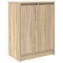 Zapatero roble Sonoma 57x34x76 cm Madera de ingeniería de , Zapateros y organizadores de calzado - Ref: Foro24-861870, Precio...