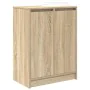 Zapatero roble Sonoma 57x34x76 cm Madera de ingeniería de , Zapateros y organizadores de calzado - Ref: Foro24-861870, Precio...