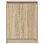 Zapatero roble Sonoma 57x34x76 cm Madera de ingeniería de , Zapateros y organizadores de calzado - Ref: Foro24-861870, Precio...