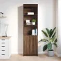 Aparador alto roble marrón 50x35x180 cm madera de ingeniería von , Sideboards - Ref: Foro24-3328468, Preis: 109,13 €, Rabatt: %