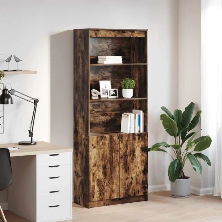 Aparador alto madera de ingeniería roble ahumado 70x35x180 cm von , Sideboards - Ref: Foro24-3328475, Preis: 108,61 €, Rabatt: %
