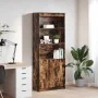 Aparador alto madera de ingeniería roble ahumado 70x35x180 cm von , Sideboards - Ref: Foro24-3328475, Preis: 108,61 €, Rabatt: %