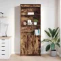 Aparador alto madera de ingeniería roble ahumado 70x35x180 cm von , Sideboards - Ref: Foro24-3328475, Preis: 108,61 €, Rabatt: %