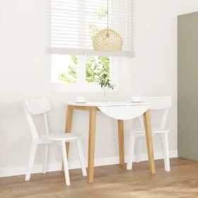 Esszimmerstühle, 2 Stück Massivholz aus weißem Kautschuk von , Essstühle - Ref: Foro24-4102433, Preis: 118,28 €, Rabatt: %