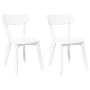 Esszimmerstühle, 2 Stück Massivholz aus weißem Kautschuk von , Essstühle - Ref: Foro24-4102433, Preis: 118,28 €, Rabatt: %