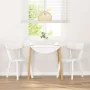 Dining chairs, 2 units, solid white rubberwood. by , dining chairs - Ref: Foro24-4102433, Price: 120,13 €, Discount: %