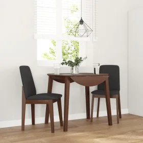 Dining chairs with cushions 2 pcs solid wood brown rubber by , dining chairs - Ref: Foro24-4102444, Price: 129,60 €, Discount: %
