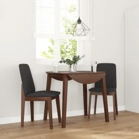 Esszimmerstühle mit Kissen, 2 Stück Massivholz Braun Kautschuk von , Essstühle - Ref: Foro24-4102444, Preis: 129,60 €, Rabatt: %