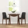 Esszimmerstühle mit Kissen, 2 Stück Massivholz Braun Kautschuk von , Essstühle - Ref: Foro24-4102444, Preis: 129,57 €, Rabatt: %
