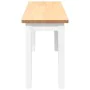 Bank 110 cm Massivholz weißer Kautschuk von , Ess- und Küchenbänke - Ref: Foro24-4102607, Preis: 80,08 €, Rabatt: %