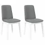 Esszimmerstühle mit Kissen, 2 Stück Massivholz, weißer Kautschuk von , Essstühle - Ref: Foro24-4102446, Preis: 121,99 €, Raba...