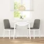 Sillas de comedor con cojines 2uds madera maciza blanco caucho de , Sillas de comedor - Ref: Foro24-4102446, Precio: 121,99 €...