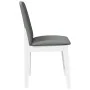 Esszimmerstühle mit Kissen, 2 Stück Massivholz, weißer Kautschuk von , Essstühle - Ref: Foro24-4102446, Preis: 121,99 €, Raba...