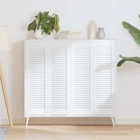 Closet door with 4 white slats, 99x29.5 cm by , cabinet doors - Ref: Foro24-4015908, Price: 103,49 €, Discount: %