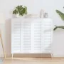 Puerta de armario de lamas 4 uds blanco 99x29,5 cm de , Puertas de armarios - Ref: Foro24-4015908, Precio: 103,49 €, Descuent...