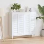 Closet door with 4 white slats, 99x29.5 cm by , cabinet doors - Ref: Foro24-4015908, Price: 103,49 €, Discount: %