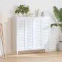 Puerta de armario de lamas 4 uds blanco 99x29,5 cm de , Puertas de armarios - Ref: Foro24-4015908, Precio: 103,49 €, Descuent...