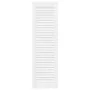 Closet door with 4 white slats, 99x29.5 cm by , cabinet doors - Ref: Foro24-4015908, Price: 103,49 €, Discount: %