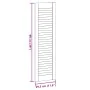 Puerta de armario de lamas 4 uds blanco 99x29,5 cm de , Puertas de armarios - Ref: Foro24-4015908, Precio: 103,49 €, Descuent...