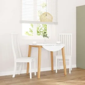 Dining chairs, 2 units, solid white rubberwood. by , dining chairs - Ref: Foro24-4102459, Price: 148,12 €, Discount: %