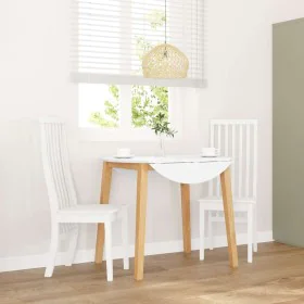 Esszimmerstühle, 2 Stück Massivholz aus weißem Kautschuk von , Essstühle - Ref: Foro24-4102459, Preis: 148,12 €, Rabatt: %
