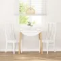 Sillas de comedor 2 unidades madera maciza de caucho blanco de , Sillas de comedor - Ref: Foro24-4102459, Precio: 148,12 €, D...