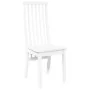 Sillas de comedor 2 unidades madera maciza de caucho blanco de , Sillas de comedor - Ref: Foro24-4102459, Precio: 148,12 €, D...