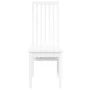 Sillas de comedor 2 unidades madera maciza de caucho blanco de , Sillas de comedor - Ref: Foro24-4102459, Precio: 148,12 €, D...