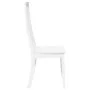 Sillas de comedor 2 unidades madera maciza de caucho blanco de , Sillas de comedor - Ref: Foro24-4102459, Precio: 148,12 €, D...