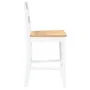Bar stools 2 units solid white rubber wood by , Kitchen stools - Ref: Foro24-4102560, Price: 134,76 €, Discount: %