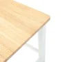 Barhocker 2 Stück Massivholz Weiß Gummi von , Küchenhocker - Ref: Foro24-4102560, Preis: 134,76 €, Rabatt: %