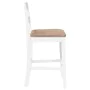 Barhocker mit 2 Stück massiven weißen Gummiholz-Sitzkissen. von , Küchenhocker - Ref: Foro24-4102562, Preis: 135,16 €, Rabatt: %