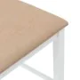 Barhocker mit 2 Stück massiven weißen Gummiholz-Sitzkissen. von , Küchenhocker - Ref: Foro24-4102562, Preis: 135,16 €, Rabatt: %