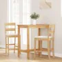 Bar stools with 2 solid natural rubber wood cushions by , Kitchen stools - Ref: Foro24-4102557, Price: 135,16 €, Discount: %