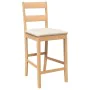 Bar stools with 2 solid natural rubber wood cushions by , Kitchen stools - Ref: Foro24-4102557, Price: 135,16 €, Discount: %