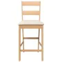 Bar stools with 2 solid natural rubber wood cushions by , Kitchen stools - Ref: Foro24-4102557, Price: 135,16 €, Discount: %