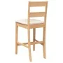 Taburetes de bar con cojines 2 uds madera maciza natural caucho de , Taburetes de cocina - Ref: Foro24-4102557, Precio: 135,2...