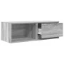 TV stand made of gray Sonoma engineered wood, 80x31x25.5 cm by , TV Furniture - Ref: Foro24-861464, Price: 44,36 €, Discount: %