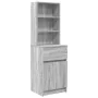 Gray Sonoma bedside table 39x35x125 cm engineered wood by , Nightstands - Ref: Foro24-861315, Price: 77,65 €, Discount: %