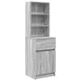Nachttisch in Sonoma-Grau 39x35x125 cm aus Ingenieurholz von , Nachttische - Ref: Foro24-861315, Preis: 77,65 €, Rabatt: %