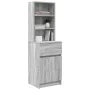 Gray Sonoma bedside table 39x35x125 cm engineered wood by , Nightstands - Ref: Foro24-861315, Price: 77,65 €, Discount: %
