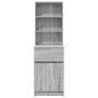 Gray Sonoma bedside table 39x35x125 cm engineered wood by , Nightstands - Ref: Foro24-861315, Price: 77,65 €, Discount: %